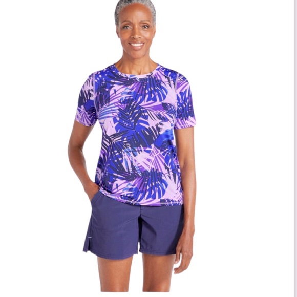 L.L. Bean Pants - L.L. Bean Women’s Sunsmart Shorts, Navy Blue, Size XL